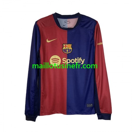 Maillot de Foot FC Barcelone Domicile 2024-25 Manches Longues